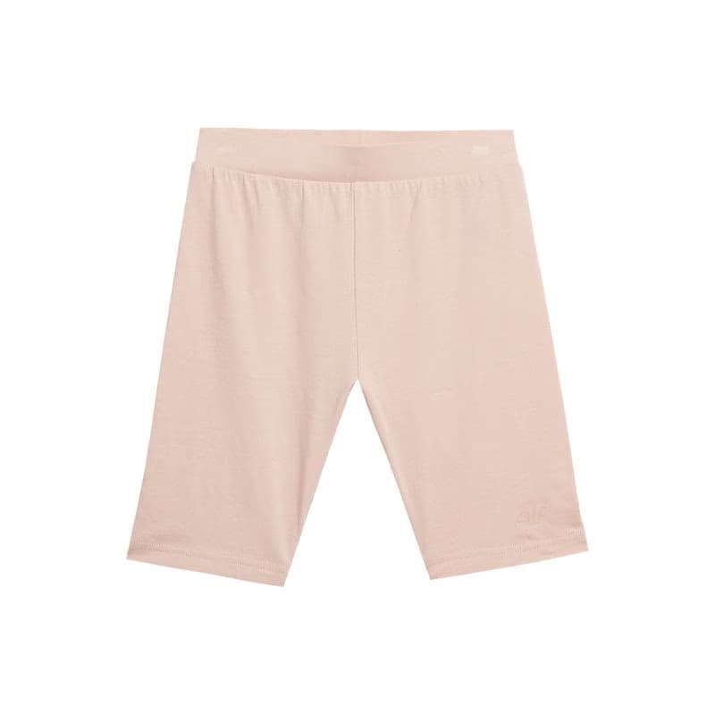 Dievčenské teplákové kraťasy 4F JUNIOR TIGHTS-4FJWSS24TTIGF129-65S-PALE CORAL 5