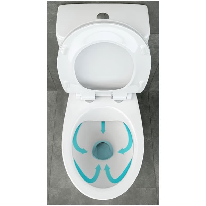 CERSANIT - WC KOMBI 698 CERSANIA II. SIMPLEON 010 3/6L+DUROPLAST SEDADLO SOFTCLOSE K11-2339 4