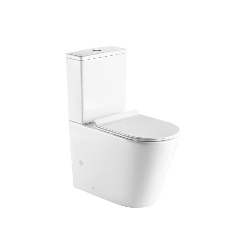 OLSEN SPA - Kombi WC Robusty RIMLESS sa SLIM sedadlom Soft-close OLKLT2125A 1