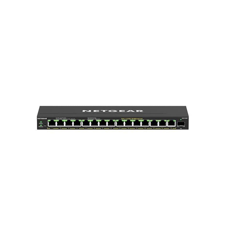 Netgear 16PT GE PLUS SWITCH, PoE+, SFP