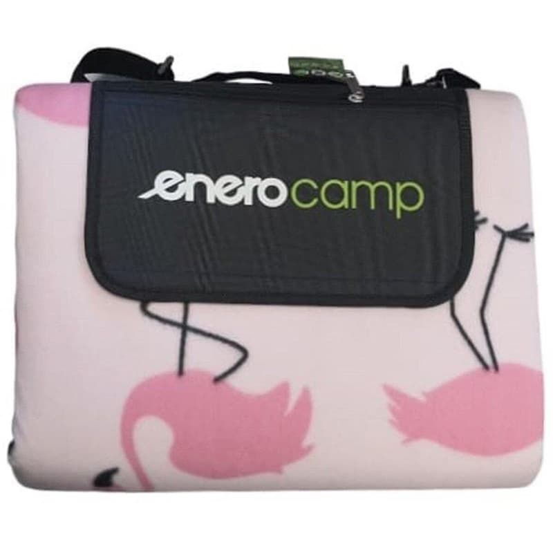 Pikniková deka ENERO CAMP 250x200 cm s ALU poťahom FLAMINGOS 1