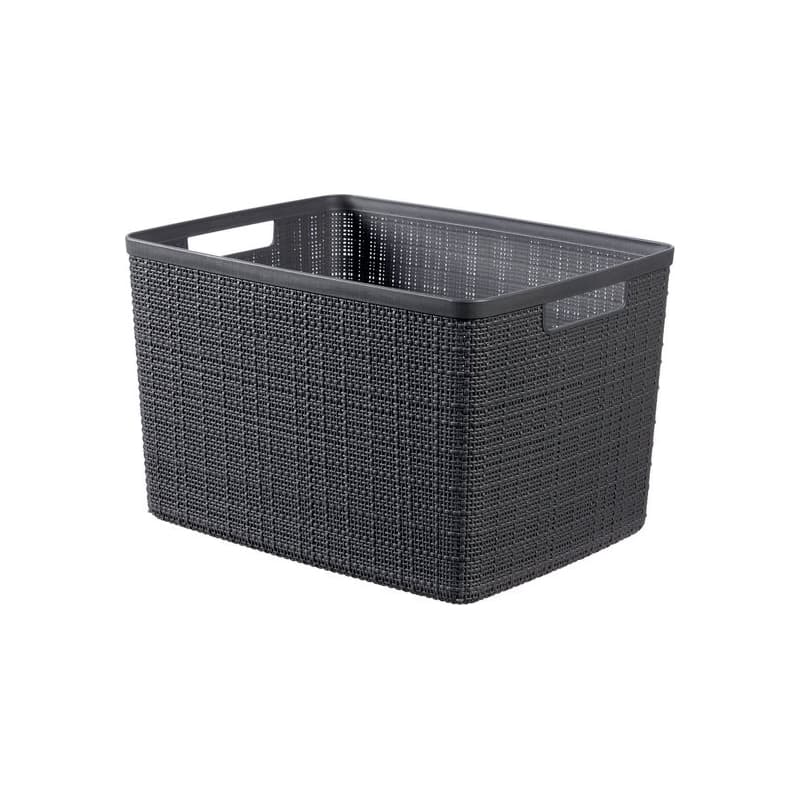 CURVER Košík JUTE L 20L | tmavosivá