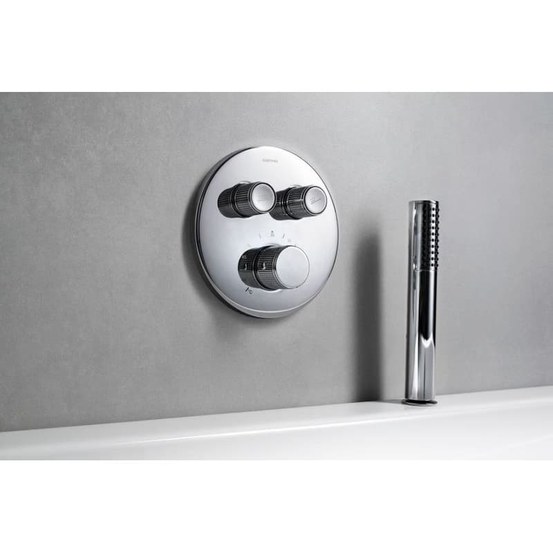 SAPHO - SMART SELECT podomietková termostatická sprchová batéria, box, 2 výstupy, chróm RP032 3