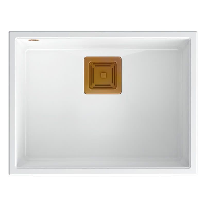 Quadron Quadron - Granitový drez DAVID 50 White Meď HQD5542U1-C1 2