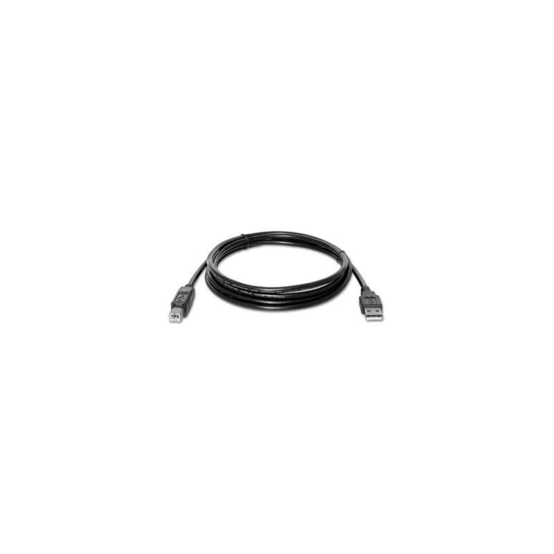 Logo USB kábel (2.0), USB A samec - USB B samec, 5m, čierny 2
