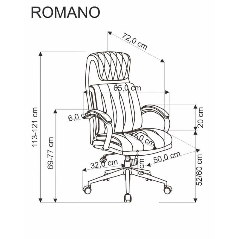 Kancelárske kreslo ROMANO Halmar 3