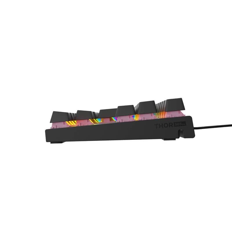 Genesis tichá herná klávesnica THOR 303/TKL/RGB/Outemu Peach/Drôtová USB/SK-SK layout/Čierna 6