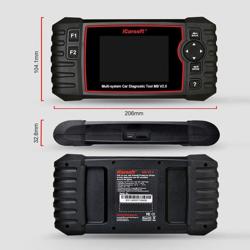Diagnostika iCarsoft MB V2.0 pre Mercedes-Benz / Šprintér / Smart 6