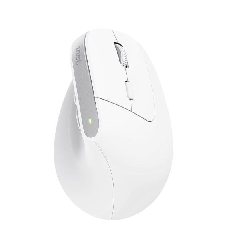 TRUST myš Bayo+ Ergonomická vertikálna myš, Bezdrôtová, biela 3