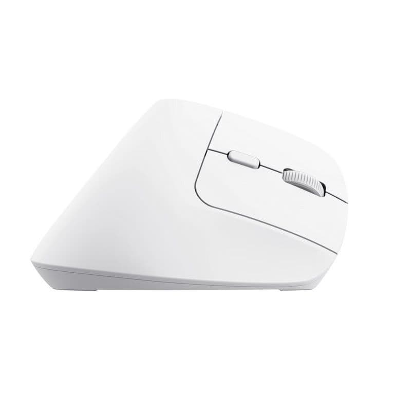 TRUST myš Bayo+ Ergonomická vertikálna myš, Bezdrôtová, biela 4