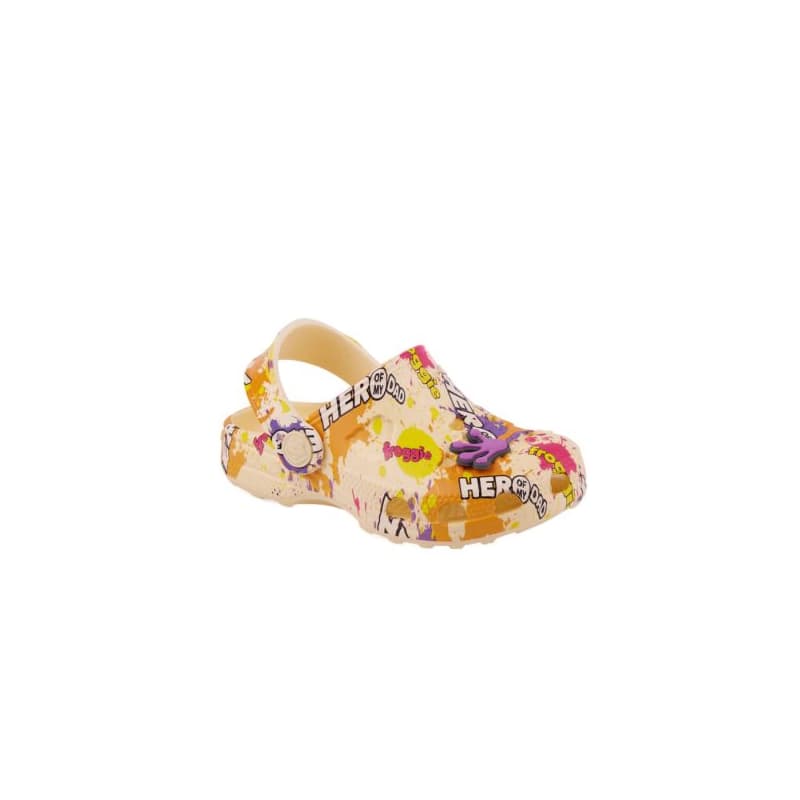 Detské kroksy (rekreačná obuv) COQUI Little Frog + Amulet pastel yellow hero splash 1
