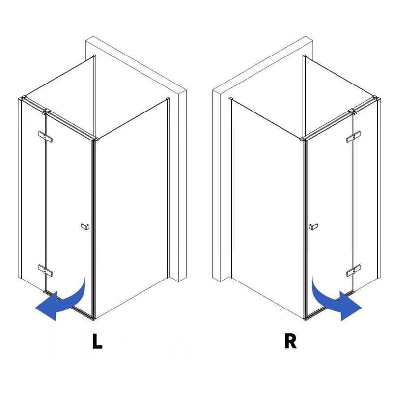 REA/S - Sprchovací kút Atlas 80x90 Chrome vľavo KPL-K4862 4