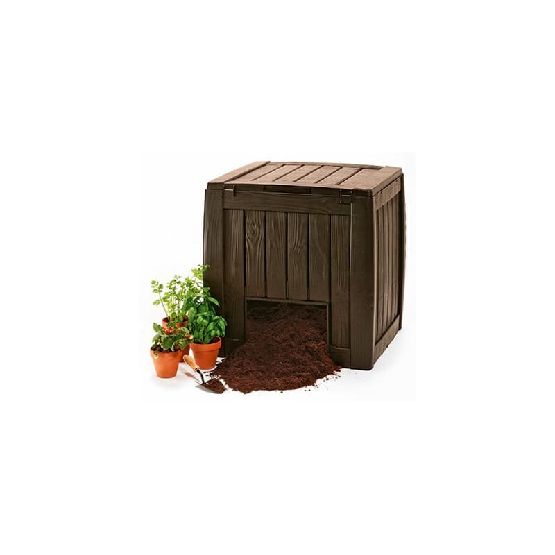KETER Záhradný kompostér DECO | hnedá 340L 1