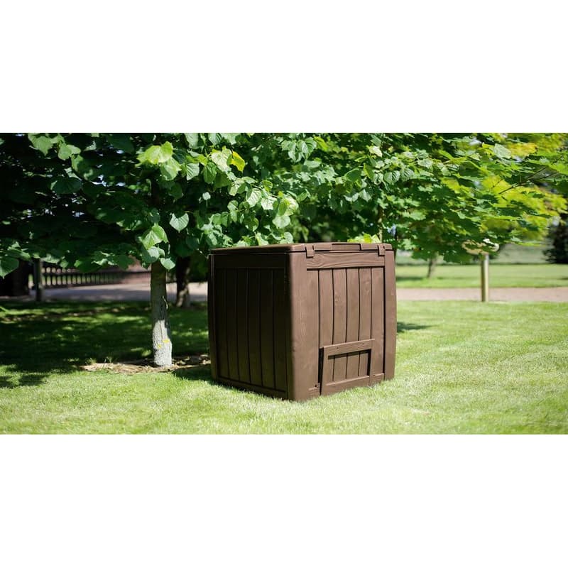 KETER Záhradný kompostér DECO | hnedá 340L 2