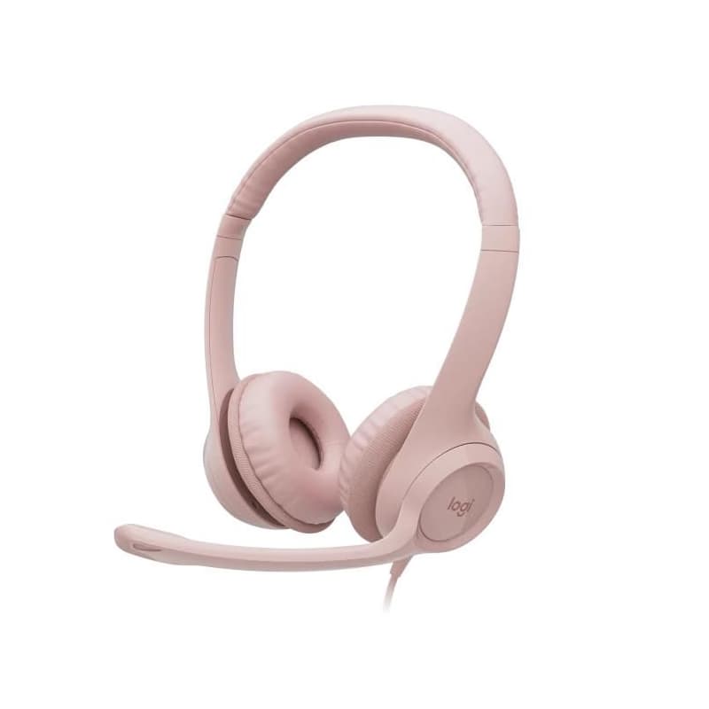 Náhl. sada Logitech Stereo USB Headset H390, ružová