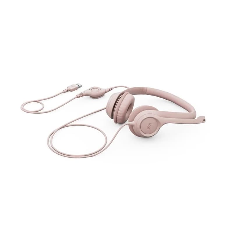 Náhl. sada Logitech Stereo USB Headset H390, ružová 2