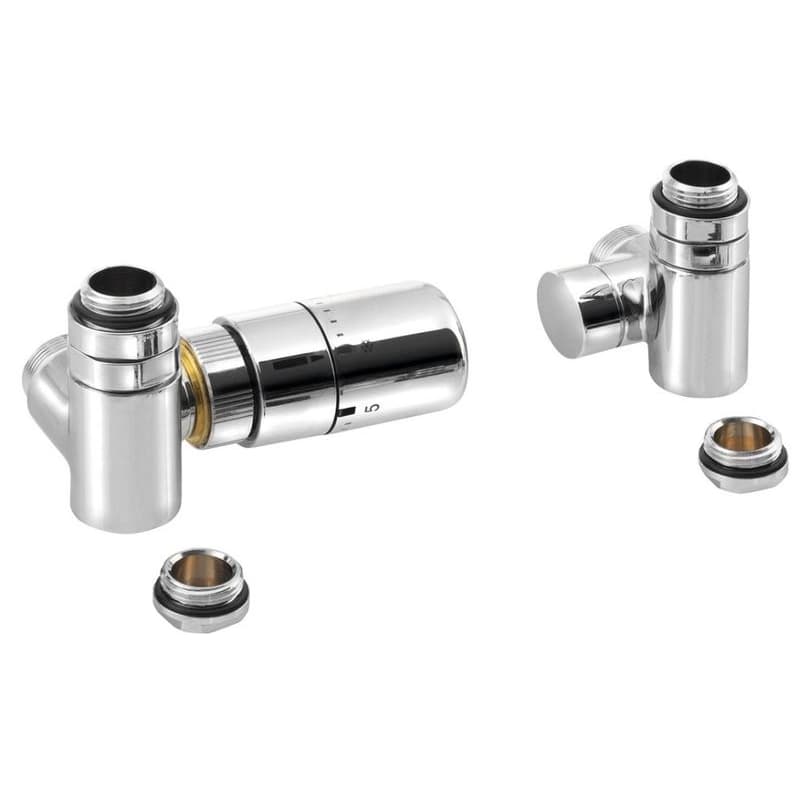SAPHO - CORNER COMBI pripojovacia sada ventilov termostatická, ľavé, chróm CP3021S 1