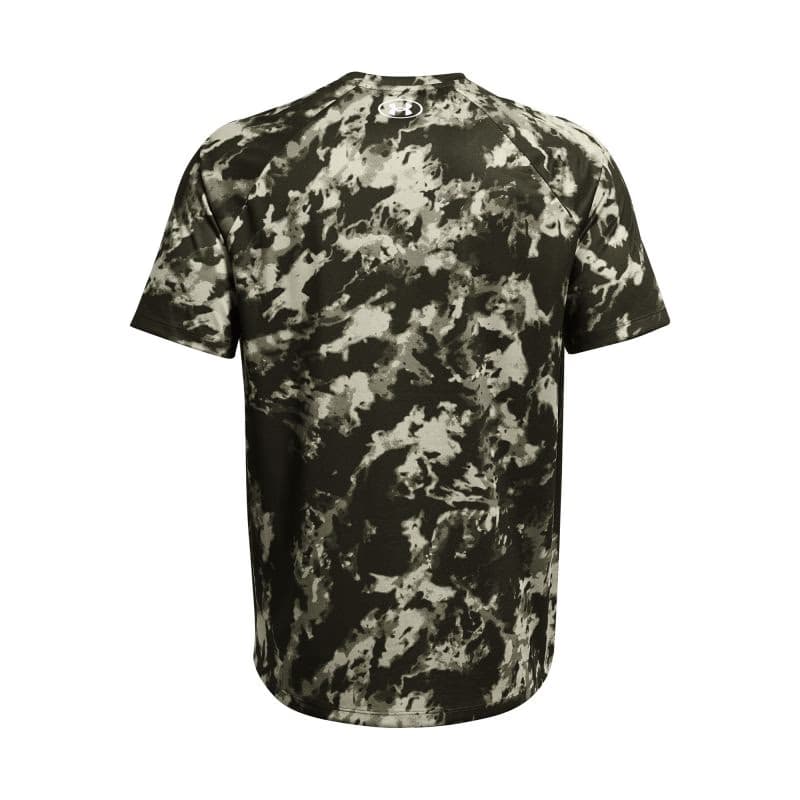 Pánske tréningové tričko s krátkym rukávom UNDER ARMOUR UA TECH ABC CAMO SS-GRN 4