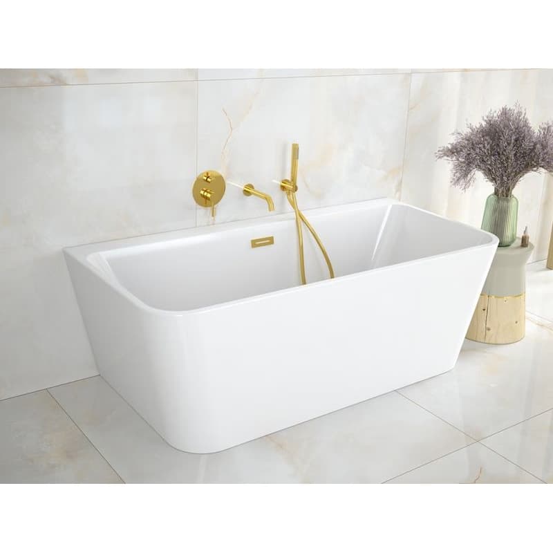 BESCO - Voľne stojaca vaňa VARYA biela - Farba - Biela, Farba sifónu - Biela, Rozmer vane - 150 × 75 cm VANVARYA150W 2