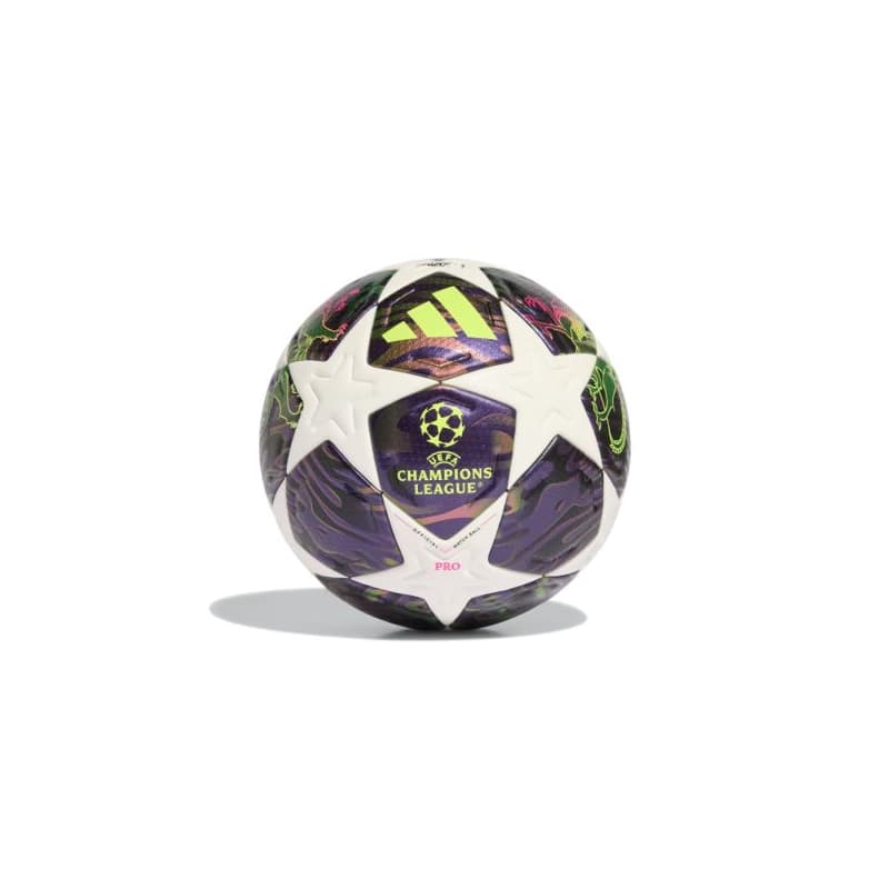 Futbalová lopta ADIDAS UCL PRO F DPURPL WHITE SYELLO