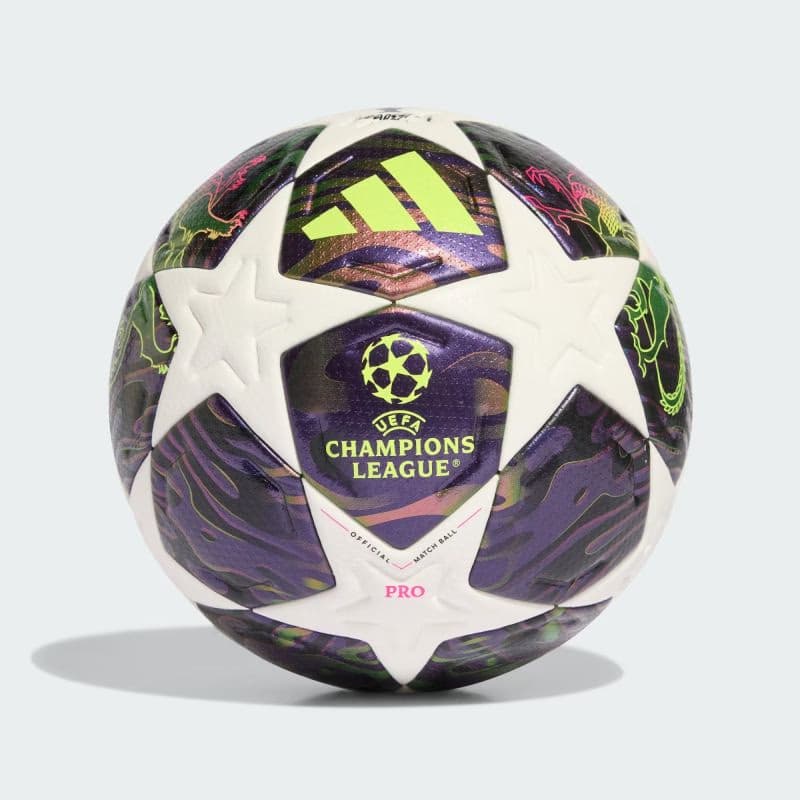 Futbalová lopta ADIDAS UCL PRO F DPURPL WHITE SYELLO 2