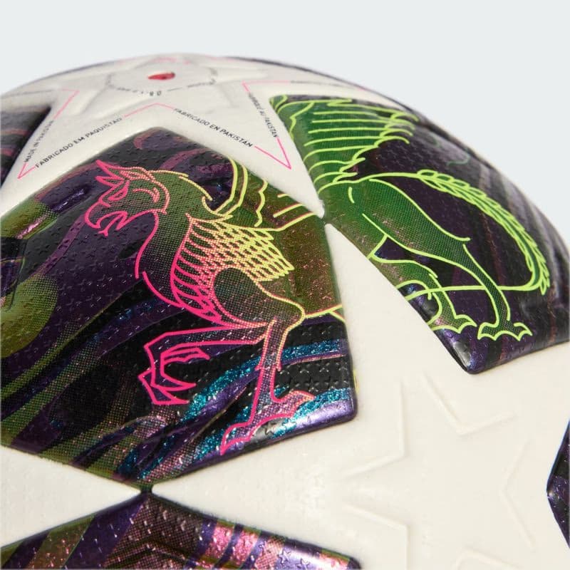 Futbalová lopta ADIDAS UCL PRO F DPURPL WHITE SYELLO 5