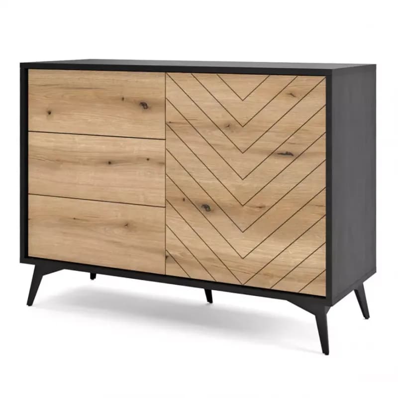 Komoda Diamond KSZ104 dub evoke/čierna 1