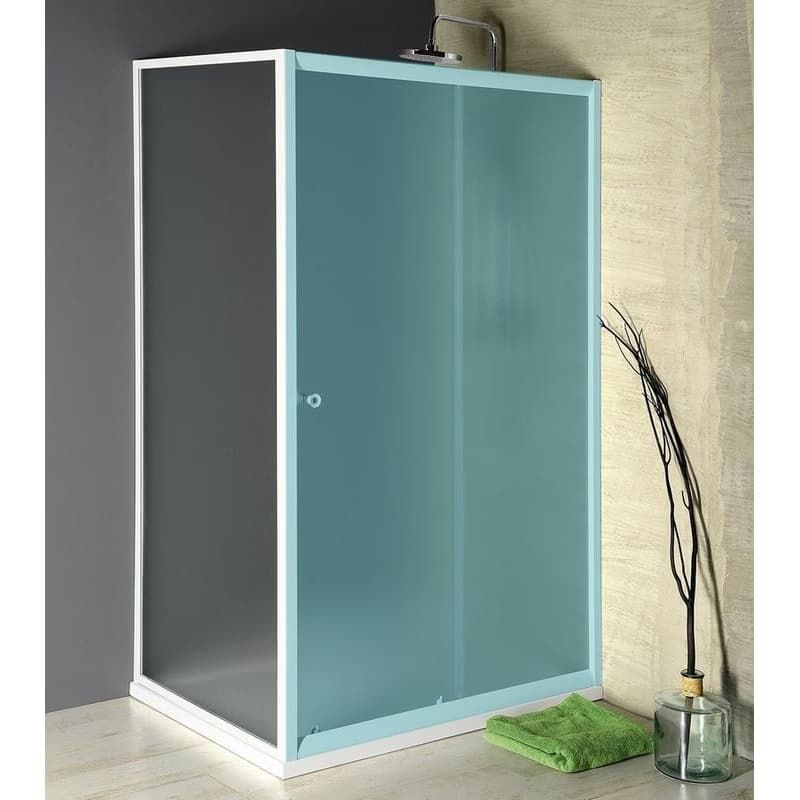 AQUALINE - AMADEO bočná stena 800, sklo Brick BTP80 1