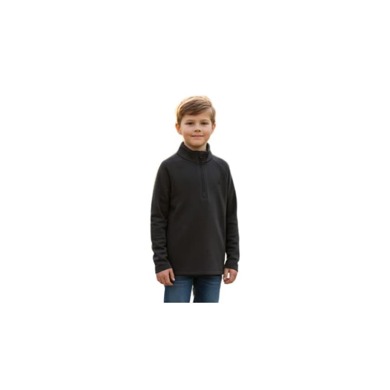 Detská lyžiarska mikina s 1 2 zipsom COLOR KIDS Fleece Pulli - Stretch-1919-Phantom 1