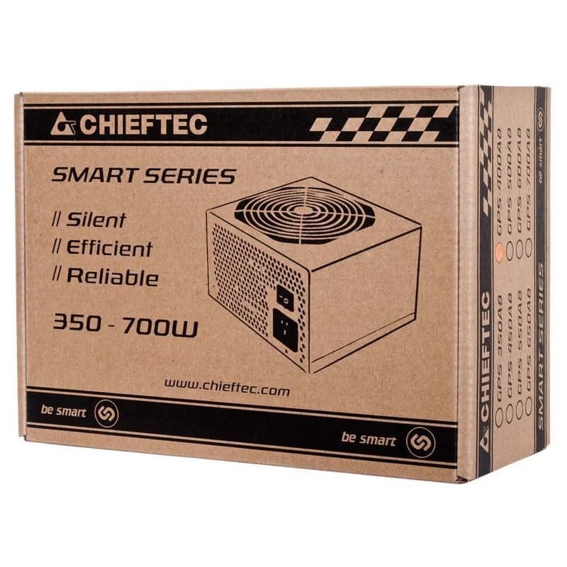 CHIEFTEC zdroj Smart Series, GPS-500A8, 500W, Active PFC, retail 6