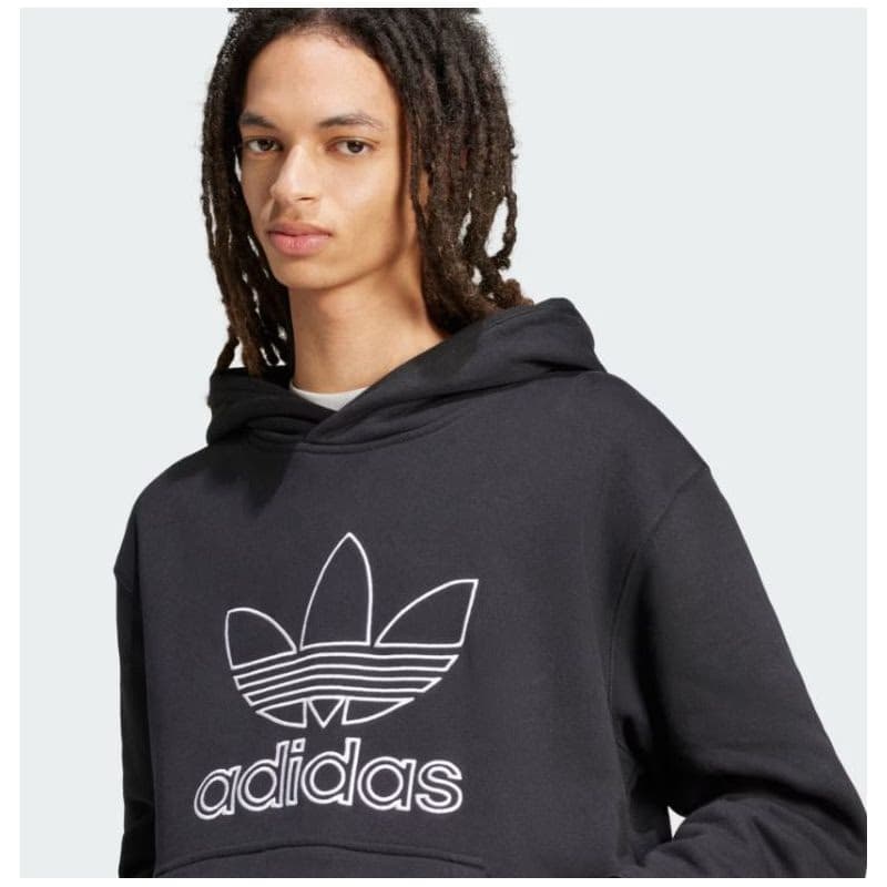 Pánska mikina s kapucňou ADIDAS ORIGINALS OUTL TREF HDY-BLACK 2