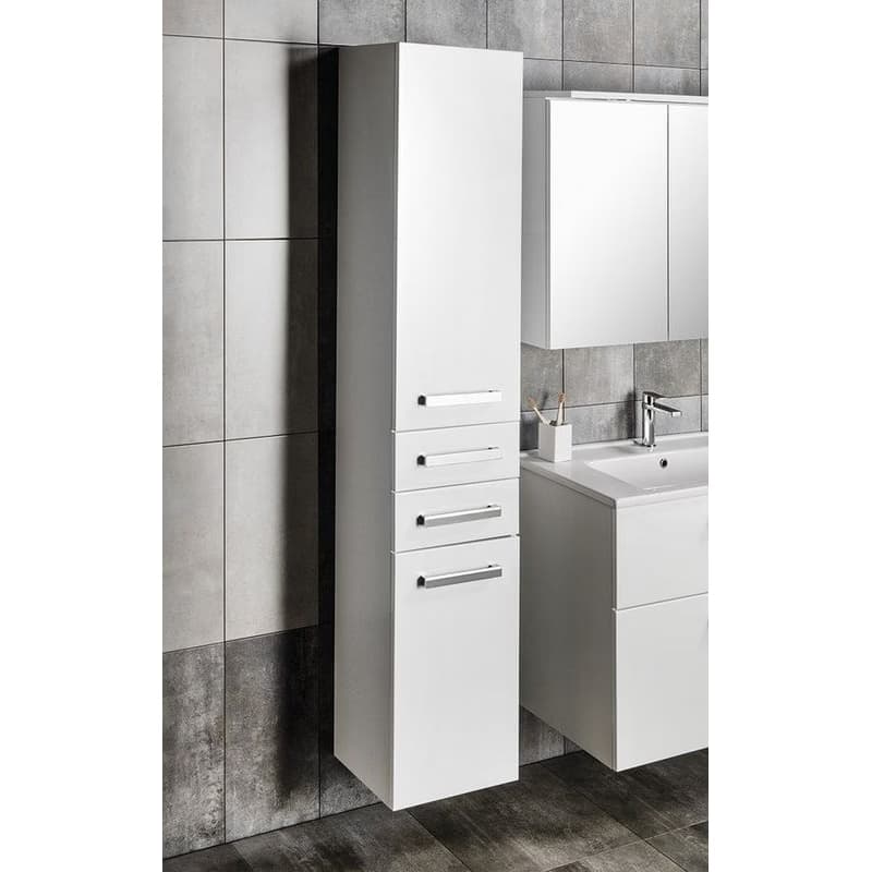 AQUALINE - VEGA Skrinka vysoká 35x184x31cm, biela VG185 4