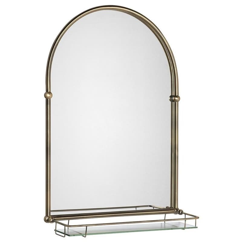 SAPHO - Zrkadlo TIGA s policou 48x67cm, bronz HZ206 1