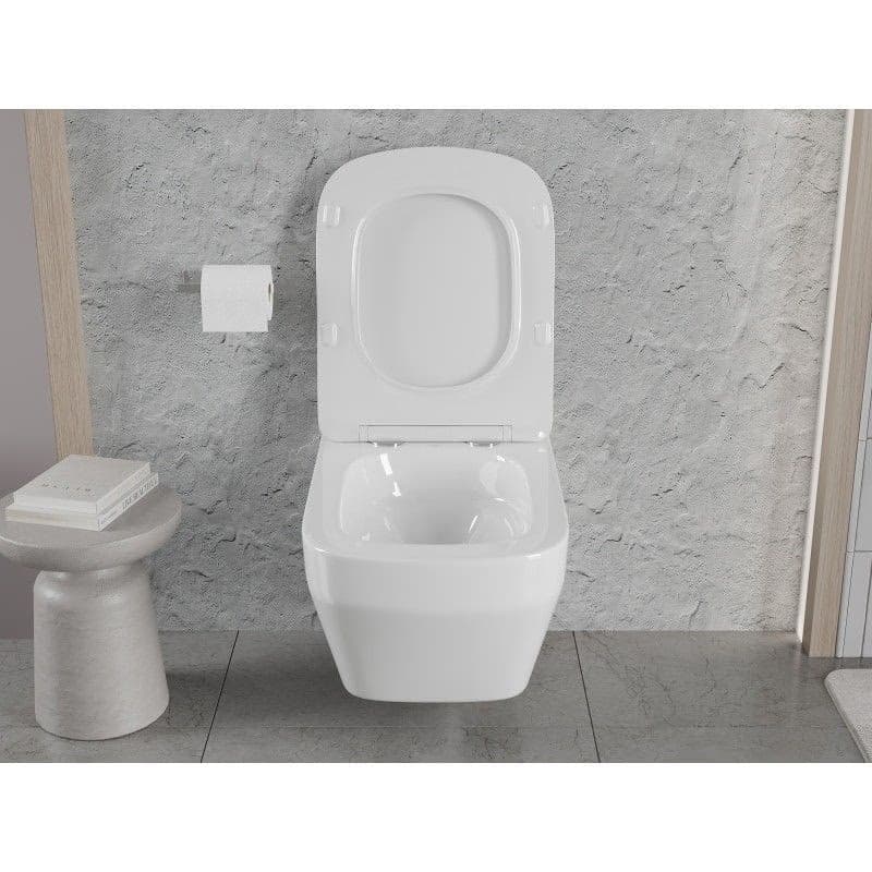 MEXEN - Riva Závesná WC misa Rimless Tornado, biela lesk 3363XX00T 5