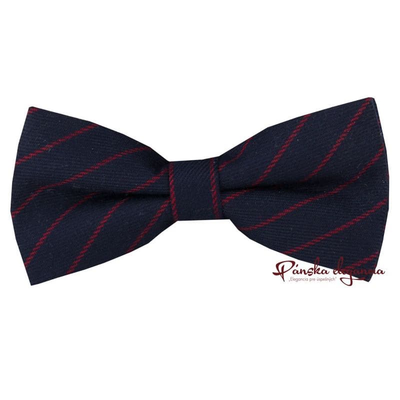 10525-20 Flanelový motýlik v modro-červenom prevedení. 1