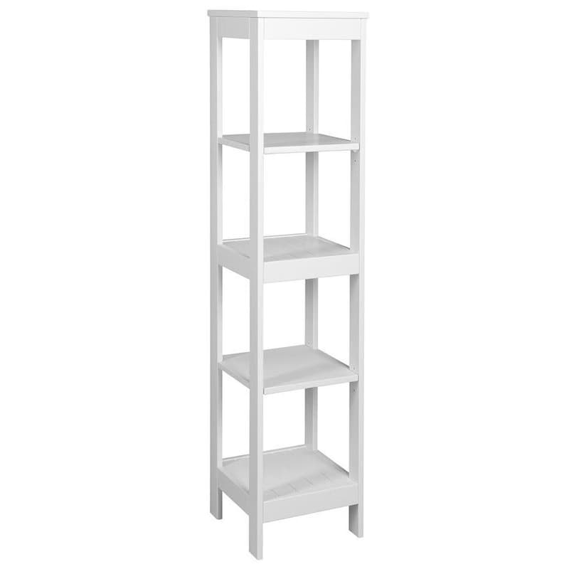 AQUALINE - ETIDE policový regál vysoký 36x152x36 cm, biela mat ET156