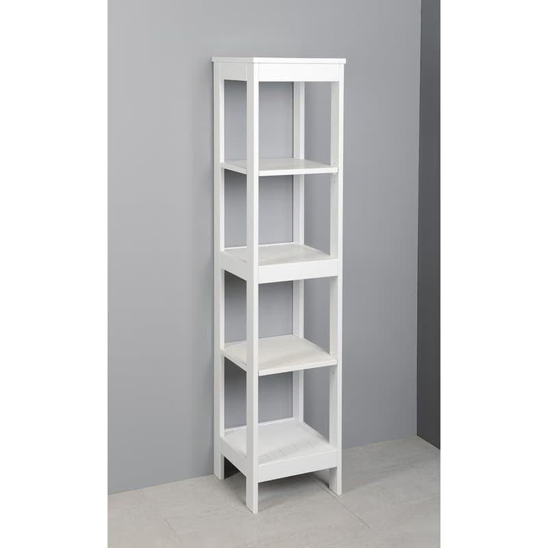 AQUALINE - ETIDE policový regál vysoký 36x152x36 cm, biela mat ET156 2