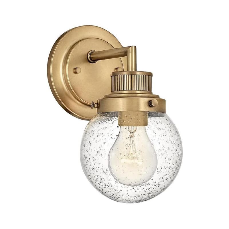Elstead Quintiesse QN-POPPY1-HB-BATH - Kúpeľňové nástenné svietidlo POPPY 1xE27/60W/230V IP44 zlaté QN-POPPY1-HB-BATH 1