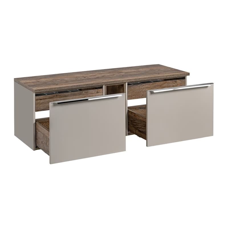ArtCom Kúpeľňová skrinka s doskou SANTA Fe Taupe D140/1 | 140 cm 2