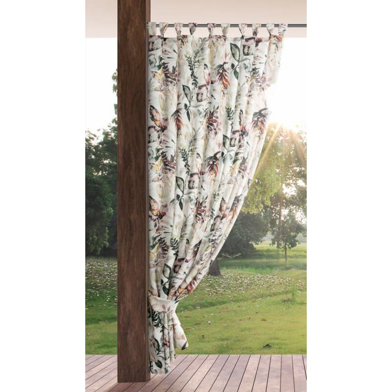 ArtFir Záves na terasu GARDEN 2 PU | biela/sivá 155 x 220 cm 2