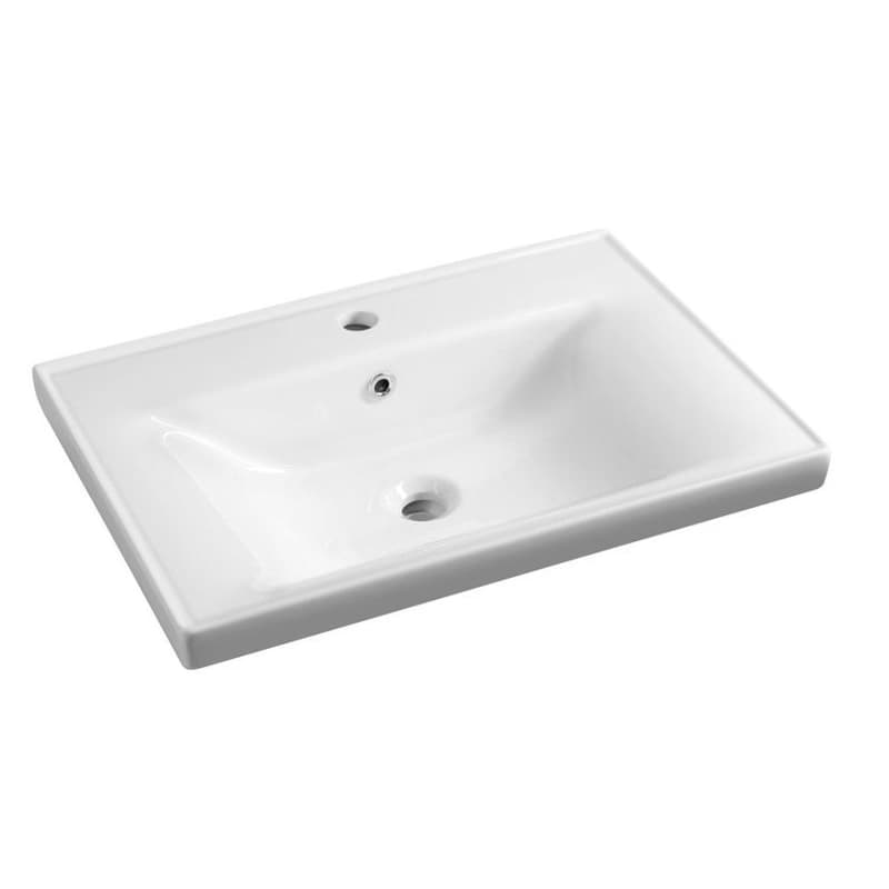 AQUALINE - SAVA 65 keramické umývadlo nábytkové 65x46cm, biela 2065 1