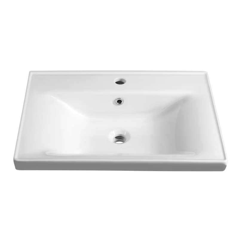 AQUALINE - SAVA 65 keramické umývadlo nábytkové 65x46cm, biela 2065 2
