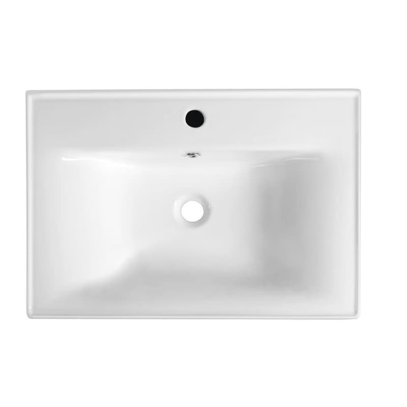AQUALINE - SAVA 65 keramické umývadlo nábytkové 65x46cm, biela 2065 3