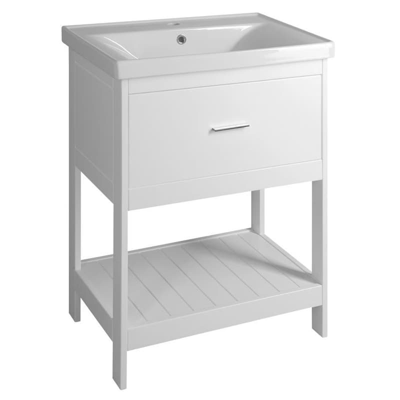 AQUALINE - SAVA 65 keramické umývadlo nábytkové 65x46cm, biela 2065 5