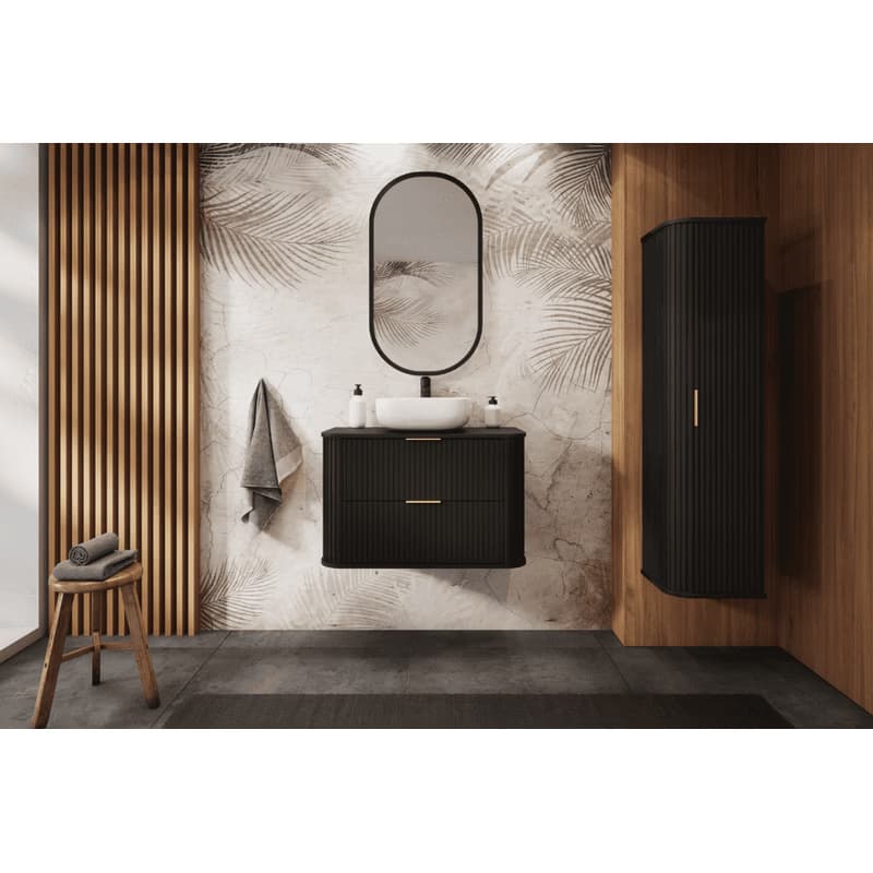 Elvisia Skrinka pod umývadlo ELEGANCE Black | 80 cm 2