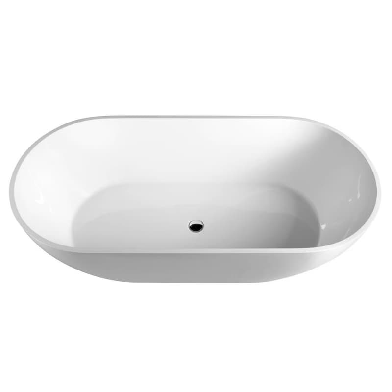 POLYSAN - REDUTA voľne stojaca vaňa liaty mramor 171x81x58cm, biela 71842 2