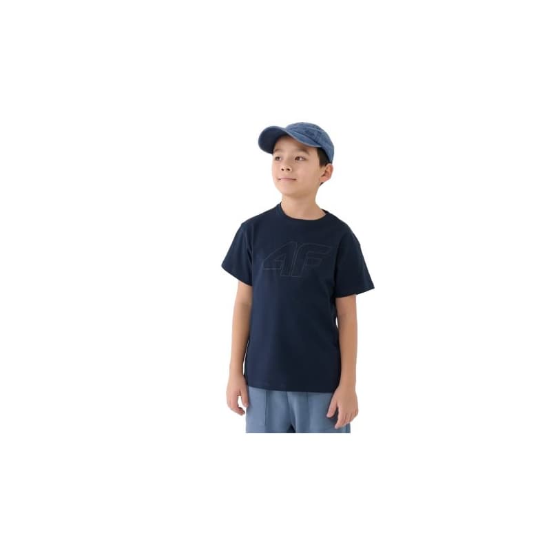 Chlapčenské tričko s krátkym rukávom 4F JUNIOR TSHIRT M2331-31S-NAVY