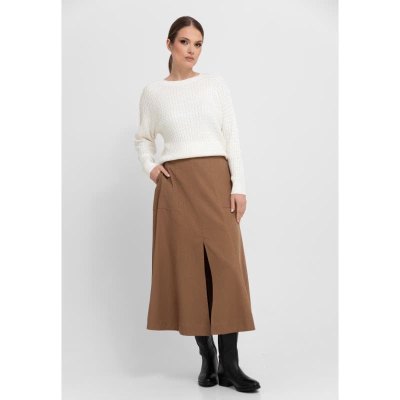 Dámsky sveter VOLCANO S-KAMA 101M-CREAM MEL 4