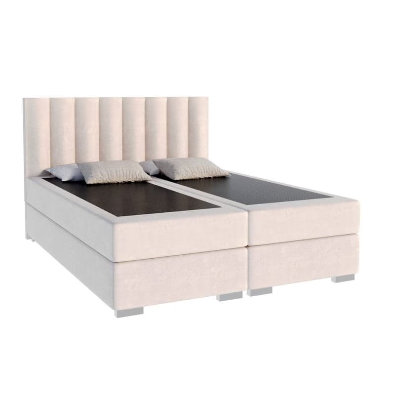 FDM Manželská posteľ LINCOLN Boxspring | krémová 180 x 200 cm 2