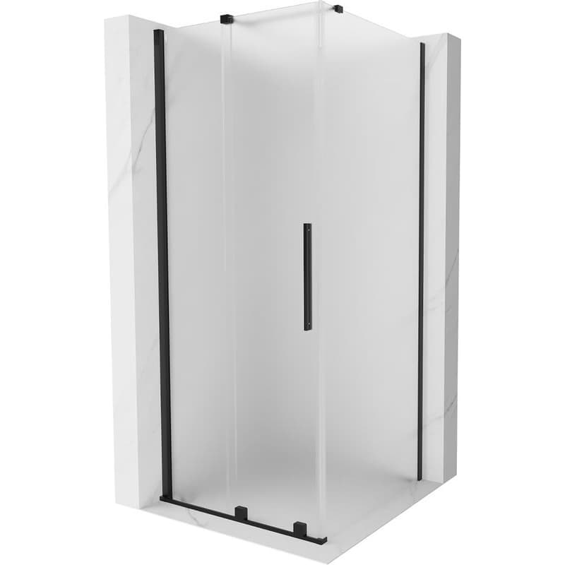 MEXEN/S - Velár sprchovací kút, posuvné dvere 120 x 120, dekor, čierna 871-120-120-31-70 1